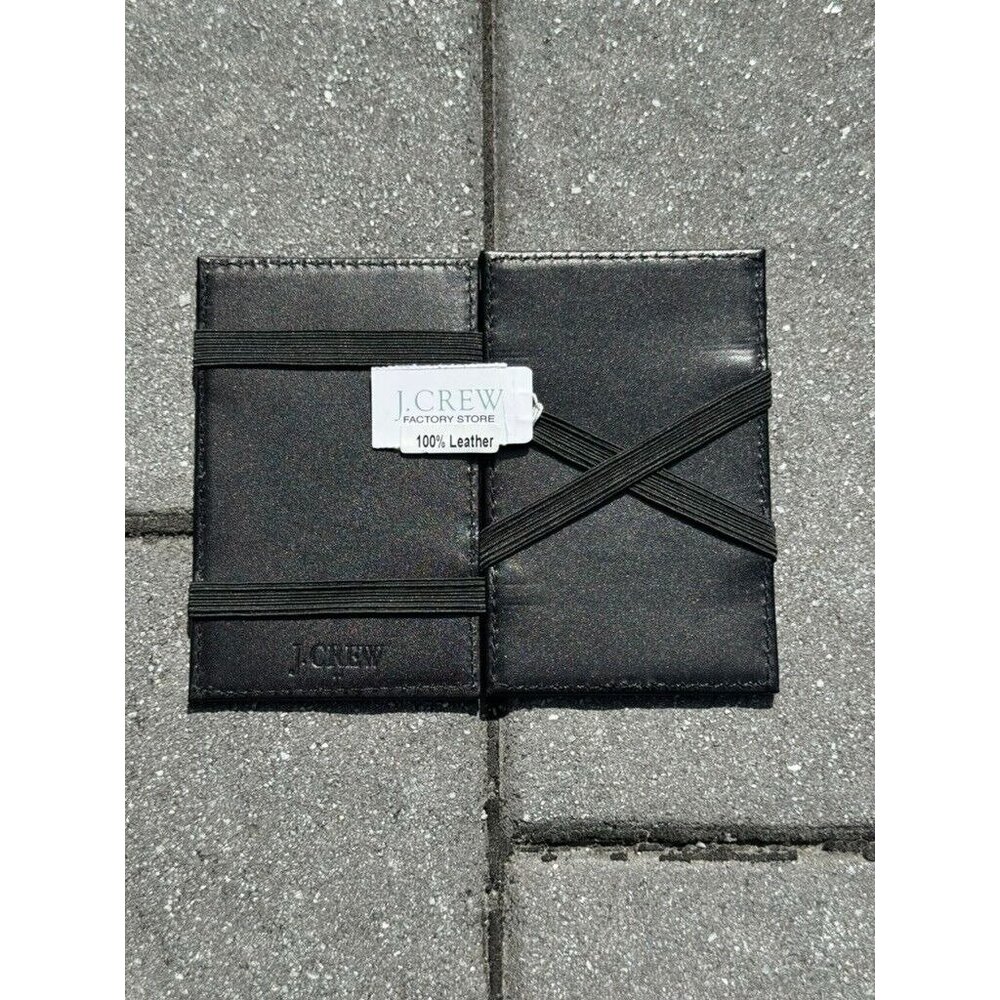 J Crew 100% Leather Flip Wallet